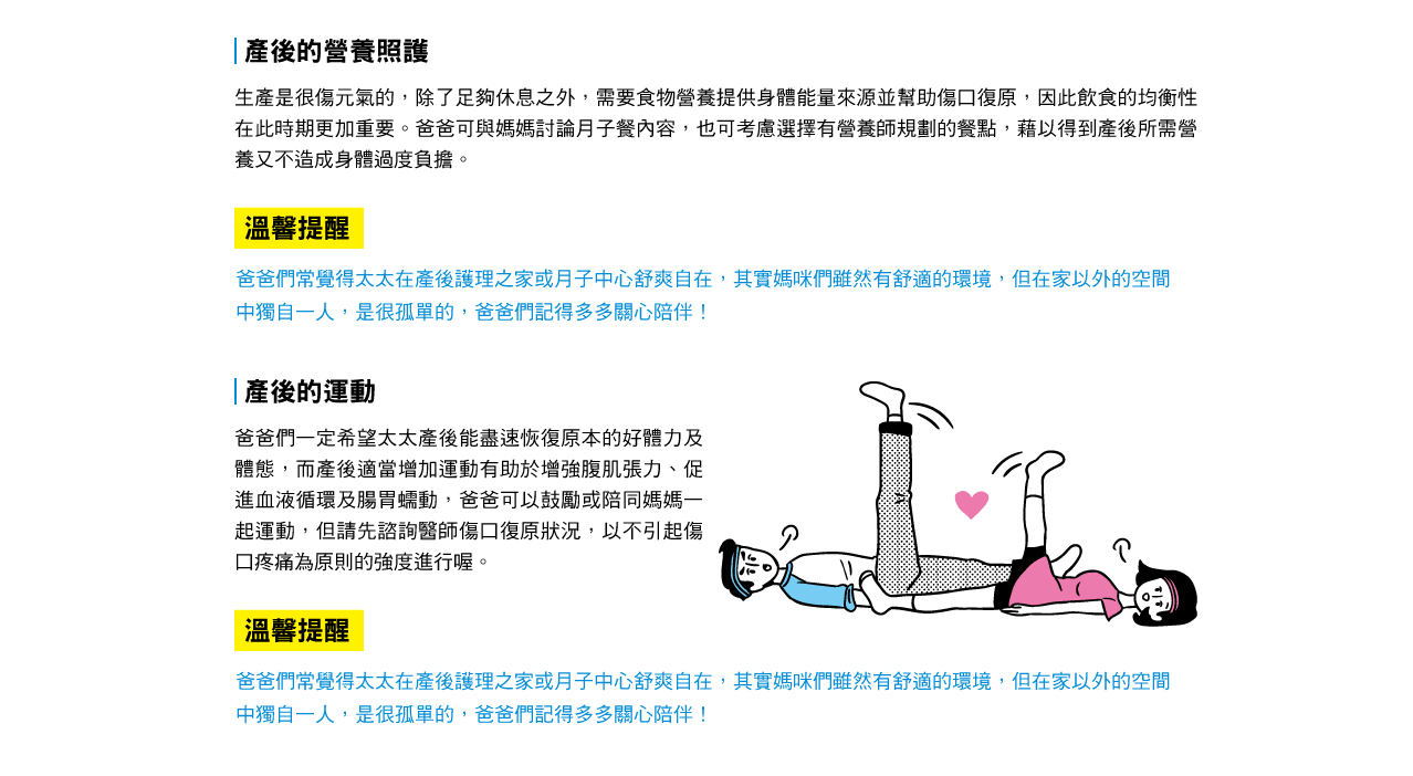 產後的營養照護