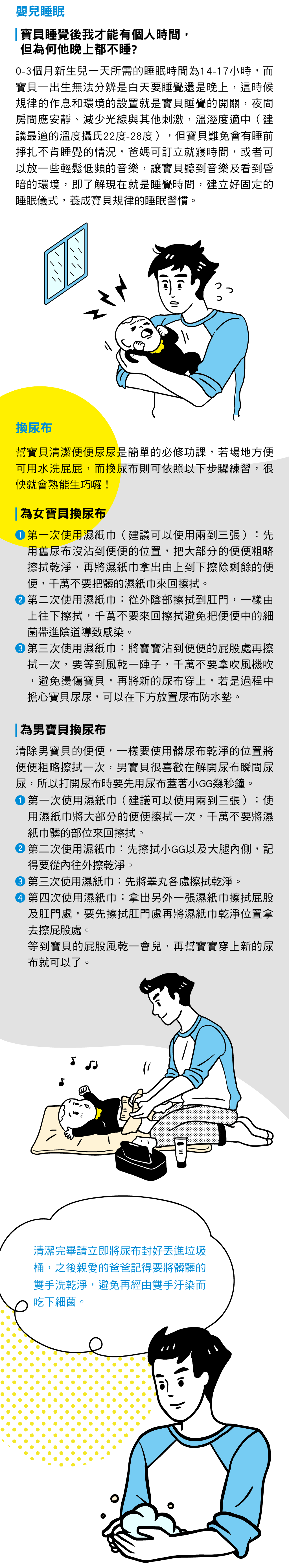 寶貝睡覺後我才能有個人時間，但為何他晚上都不睡?